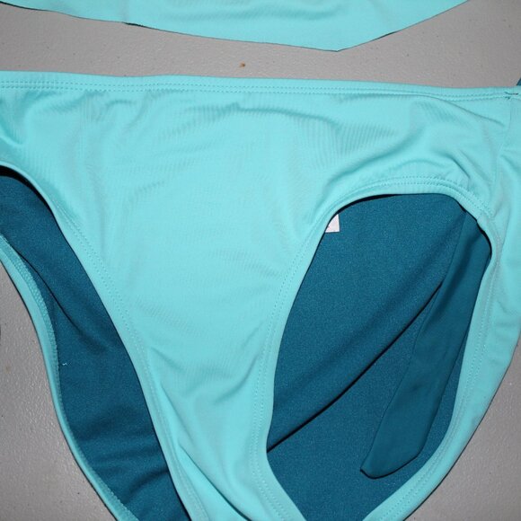 Blue & Purple 2 Pcs Justice Tankini Swimsuit Size 14 - Picture 4 of 13